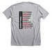 Association on American Indian Affairs, a Athletic Heather Premium Unisex Tee (back-view)