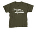 I Love You So Much in White ? Youth Tee, a Military Green Youth Unisex Tee