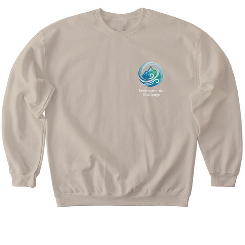 Environmental Challenge Logo Tops, a Sand Softstyle Crewneck Sweatshirt