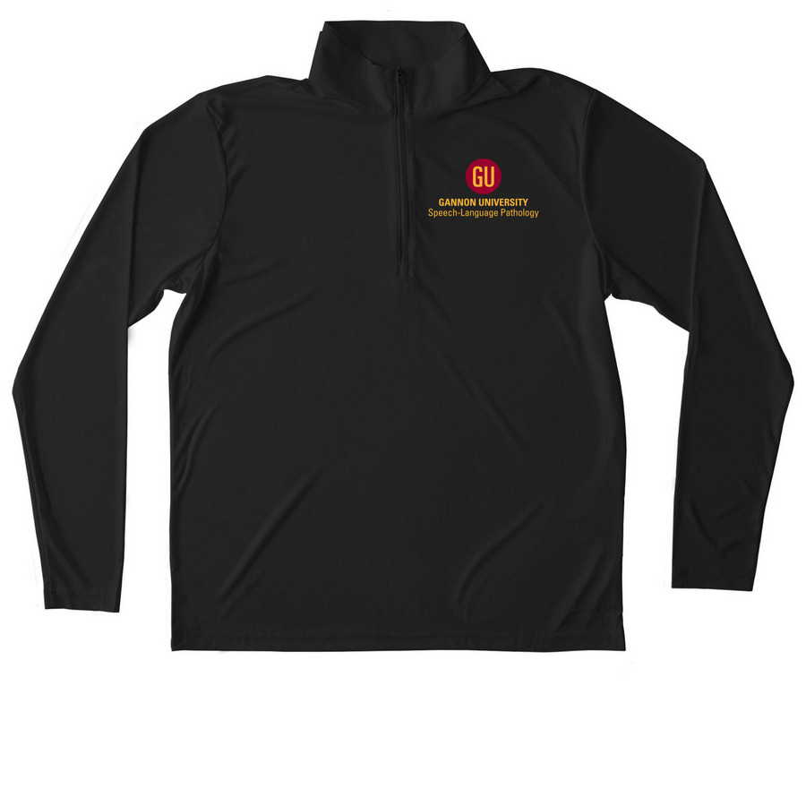 GU Quarter Zip, a Black Unisex Performance Quarter Zip Pullover