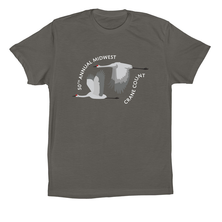 CRANE COUNT DARK, a Asphalt Premium Cotton Tee