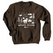 Wolves Belong, a Dark Chocolate Crewneck Sweatshirt