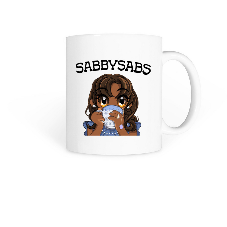 Sabby Sabs Anime Mug, a White Coffee Mug
