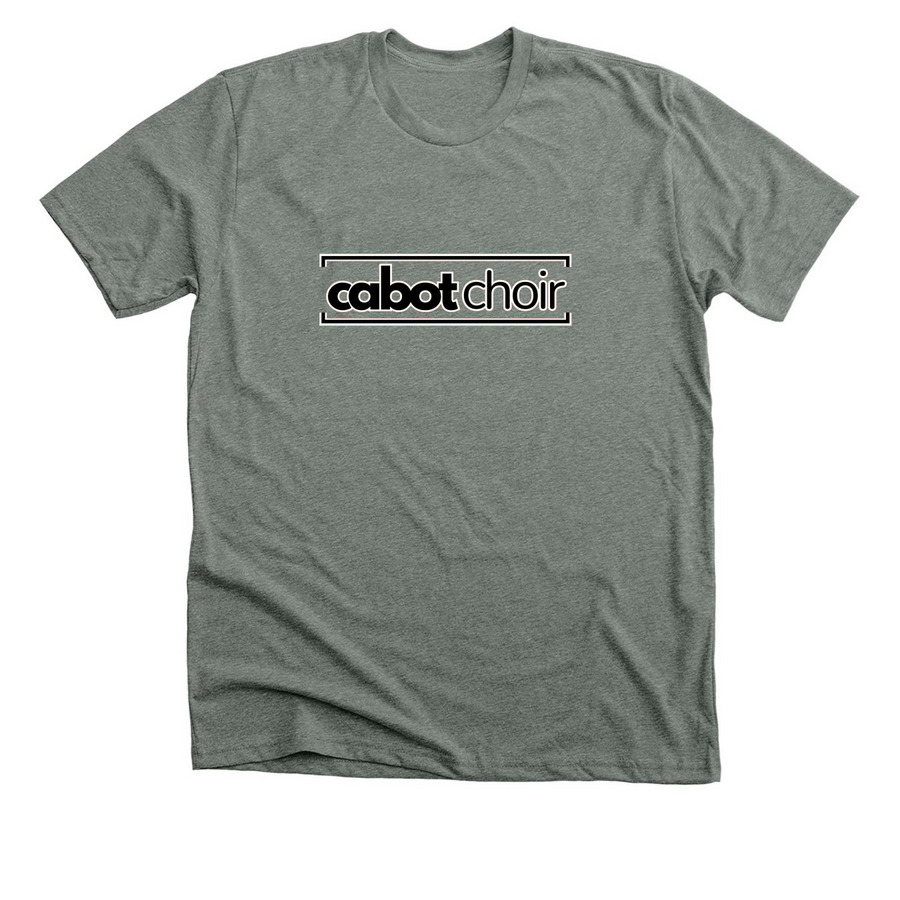 Cabot Choir Bracket Tee, a Deep Heather Premium Unisex Tee