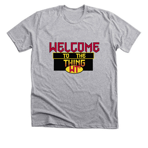 Welcome to the Monday Night Wars, a Athletic Heather Premium Unisex Tee