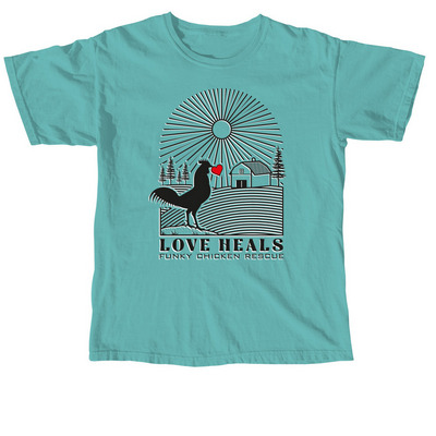 Love Heals&nbsp;, a Seafoam Comfort Colors Unisex Tee