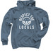 Respect The Locals-dark colors, a Indigo Pullover Hoodie
