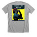 SAFE Gibbon - Rosie the Gibbon, a Athletic Heather Premium Unisex Tee (back-view)