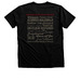 Sunset SHOT Logo, a Black Heather Premium Unisex Tee (back-view)