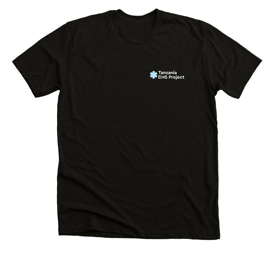 TZEMS MN+TZ Tee - Dark, a Solid Black Blend Premium Unisex Tee