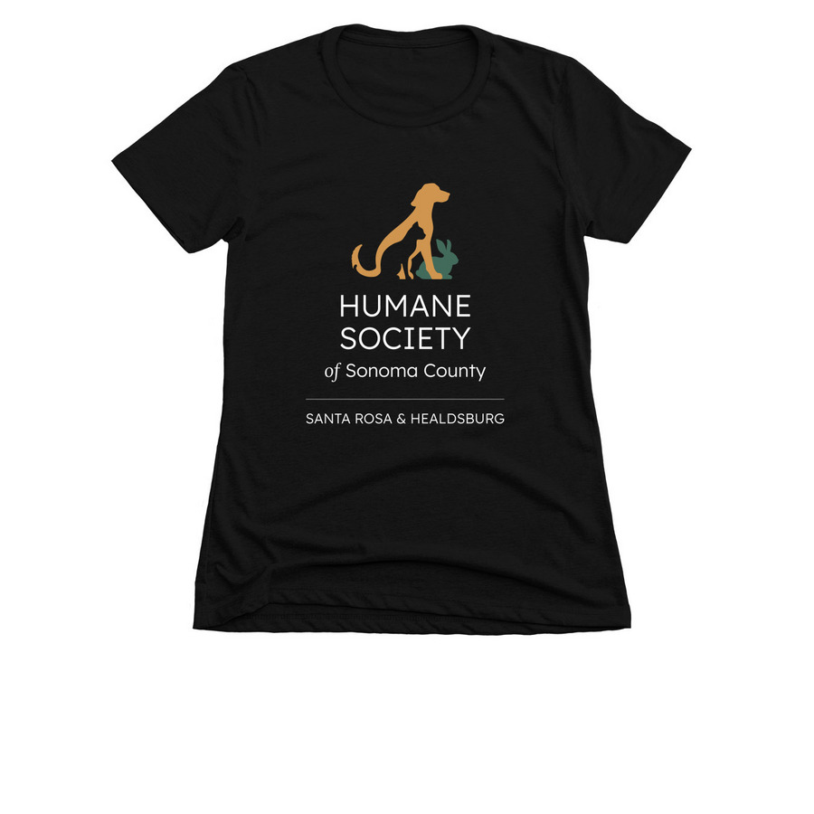 HSSC Color Logowear - Light Logo, a Black Women's Slim Fit Tee