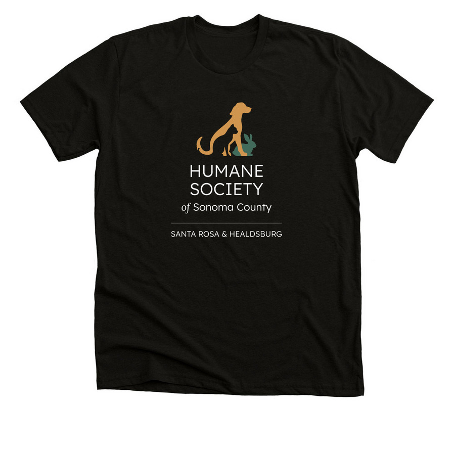 HSSC Color Logowear - Light Logo, a Solid Black Blend Premium Unisex Tee