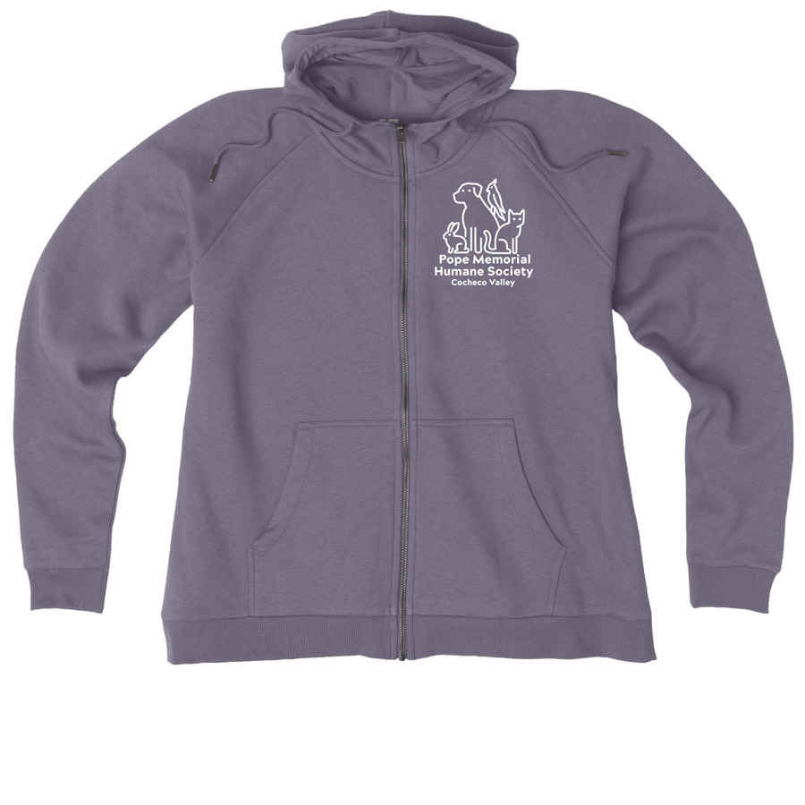 PMHS-CV Zip Up Hoodie, a Cosmic Purple Allmade Women?s Organic CVC Zip-Up Hoodie