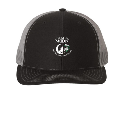 Black Moon Snapback ? Wear the Wild, a Black/ Charcoal Printed Snapback Trucker Cap