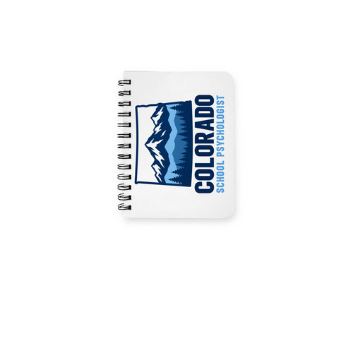 Colorado Mountain Notebook, a White Spiral Notebook