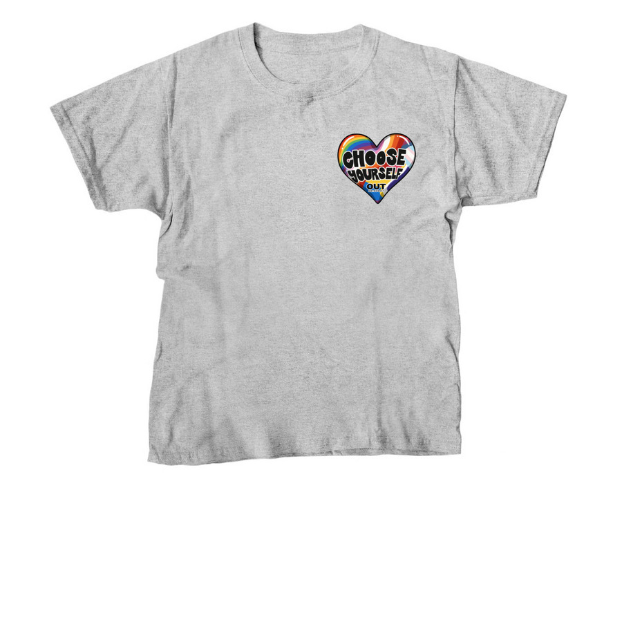 Choose Yourself, a Sport Grey Youth Unisex Tee