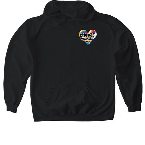 Choose Yourself, a Black Gildan Softstyle Pullover Hoodie