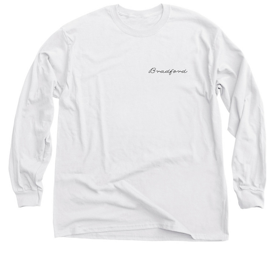 RISE Bradford Stallions, a White Classic Long Sleeve Tee
