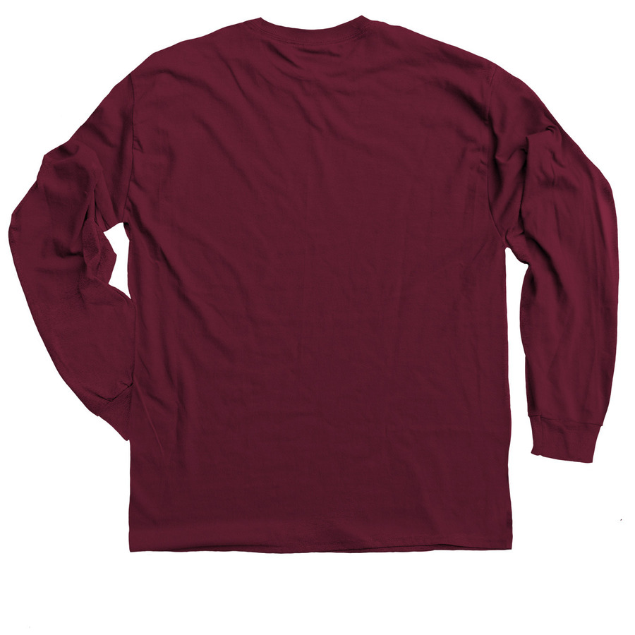Friends of the Reserve T-shirt Fundraiser, a Maroon Classic Long Sleeve Tee (back-view)