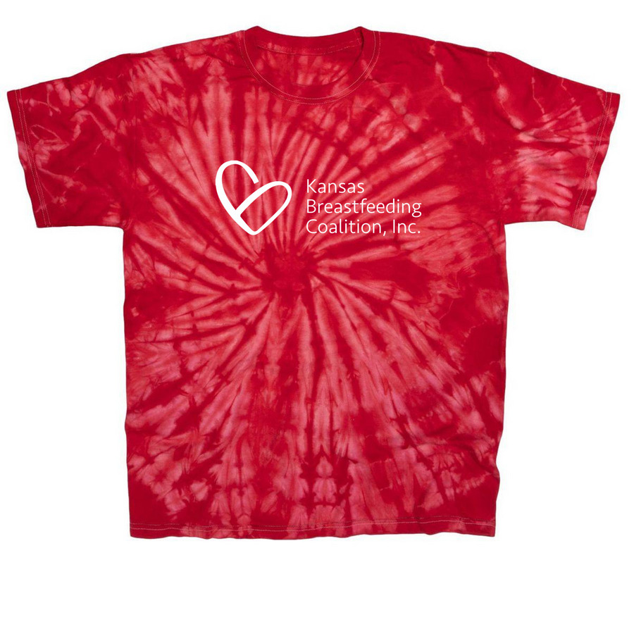 KBC Tie Dye, a Red Classic Tie Dye Tee
