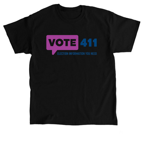 LWV GGF: Vote411, a Black Classic Unisex Tee