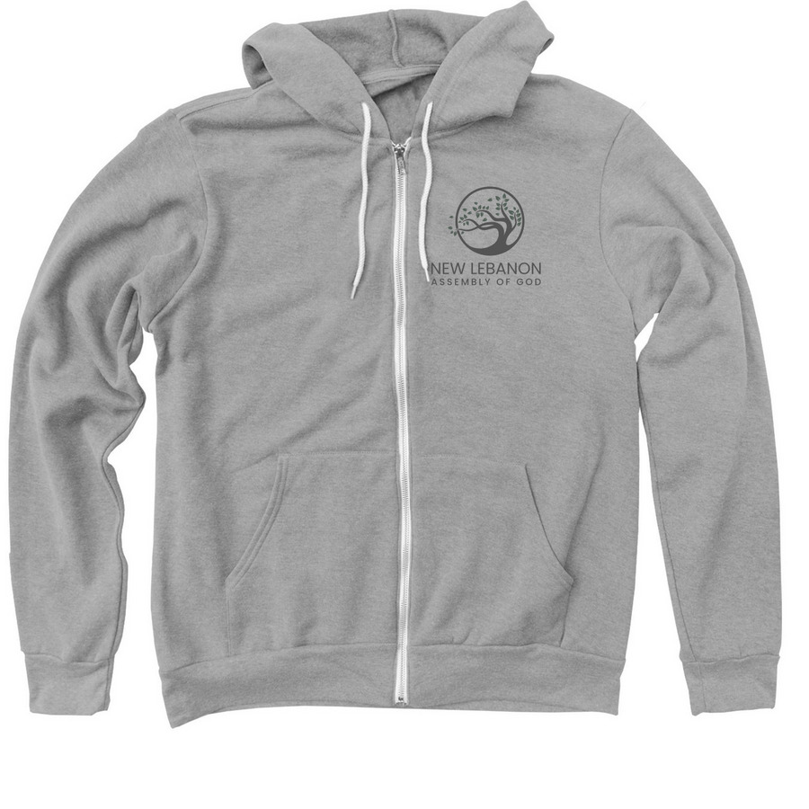 Incredible Church * Incredible People, a Athletic Heather Zip Up Hoodie
