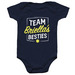 Briella's Besties Babies, a Navy Infant Onesie