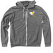 All 4 Paws Official Merchandise - Yellow Logo, a Deep Heather Zip Up Hoodie