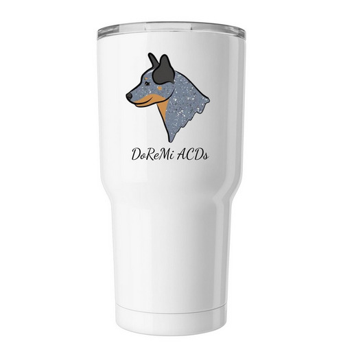Tumblers, a White Insulated Tumbler