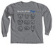 Rescue all the DOGs, a Granite Comfort Colors Long Sleeve Tee