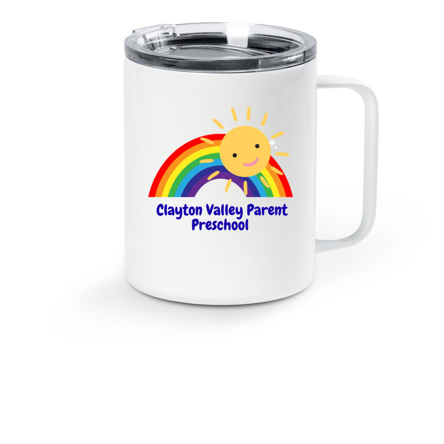 CVPP Travel Mug, a White Stainless Steel Travel Mug