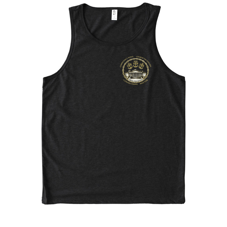 Tank Tops w/o Back Design, a Deep Black Allmade Eco Triblend Tank