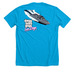 DBG San Diego (Vice)&nbsp;, a Neon Blue Premium Unisex Tee (back-view)