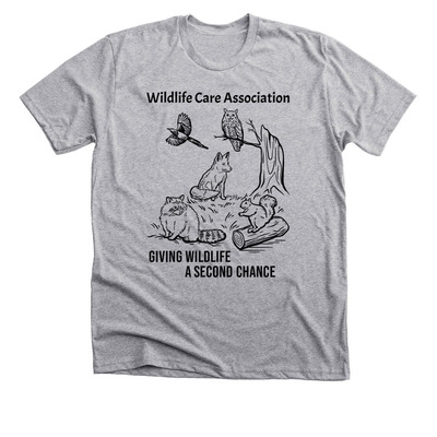 WCA - Giving Wildlife A Second Chance Apparel, a Athletic Heather Premium Unisex Tee