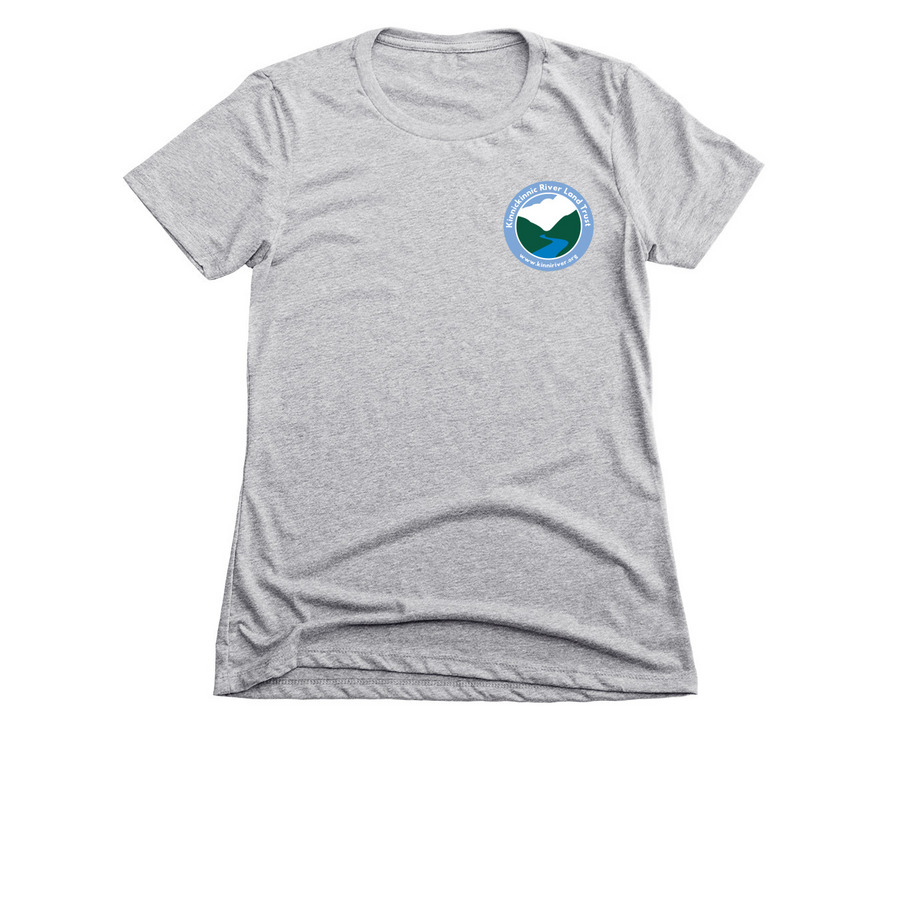 KRLT Logo, a Dark Heather Grey Women's Slim Fit Tee