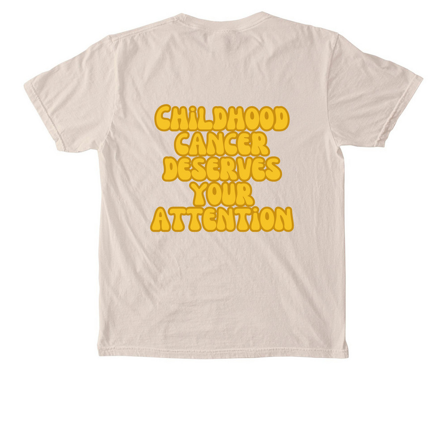 Ribbon Pocket Tee, a Ivory Comfort Colors Pocket Tee (back-view)