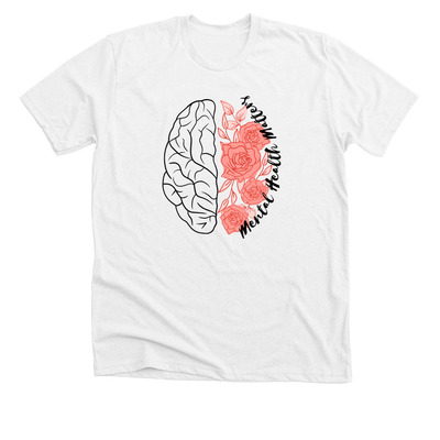 Mental Health Matters, a Solid White Blend Premium Unisex Tee