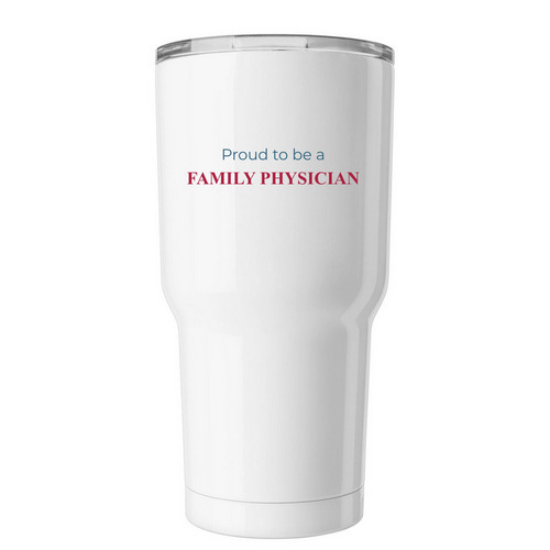 MDAFP-F Tumbler, a White Insulated Tumbler