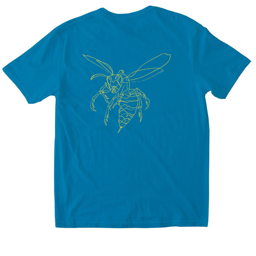 Wild Hornets Stinger Collection, a Sapphire Softstyle Cotton Tee (back-view)