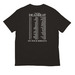 Tame Impala Deadbeat Tour~Merch, a Deep Black All-American Unisex Tee (back-view)