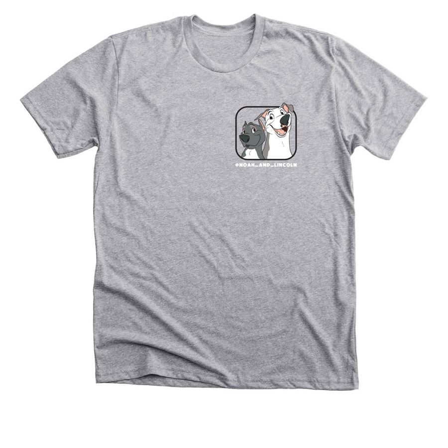Noah & Lincoln Favs, a Athletic Heather Premium Unisex Tee