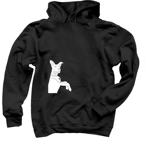 Smurph Light, a Black Pullover Hoodie