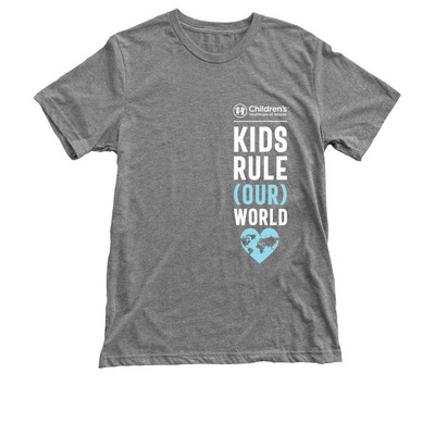 Kids Rule (Our) World, a Premium Heather Triblend Unisex Tee