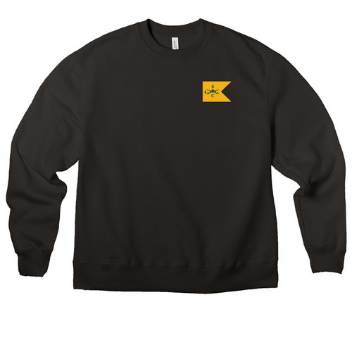 2PLT, a Black Premium Heavyweight Crewneck Sweatshirt