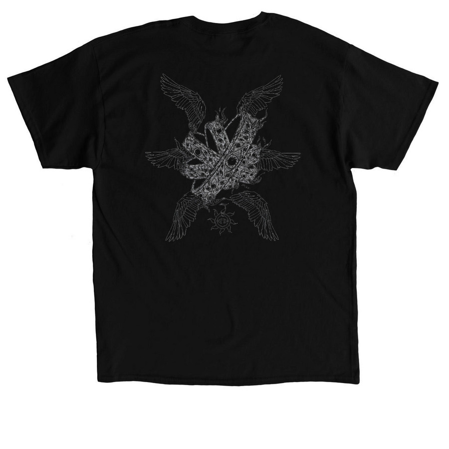 God, a Black Classic Unisex Tee (back-view)