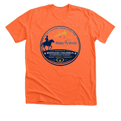 Colonels for Make A Wish, a Heather Orange Premium Unisex Tee