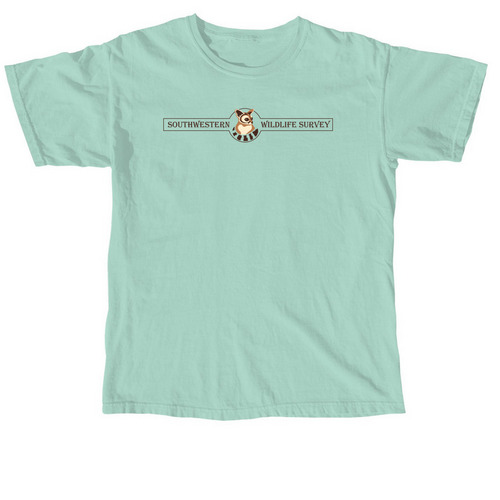 Southwestern Wildlife Survey - Alt Logo, a Chalky Mint Comfort Colors Unisex Tee