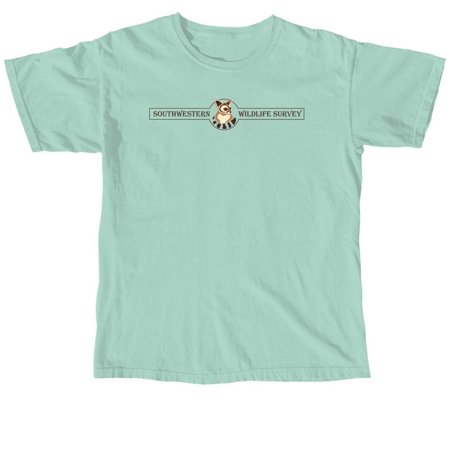 Southwestern Wildlife Survey - Alt Logo, a Chalky Mint Comfort Colors Unisex Tee