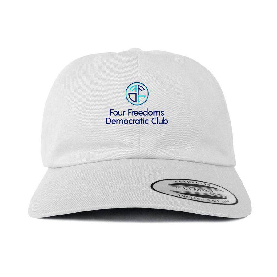 Four Freedoms Baseball Cap, a White Printed Classic Baseball Cap