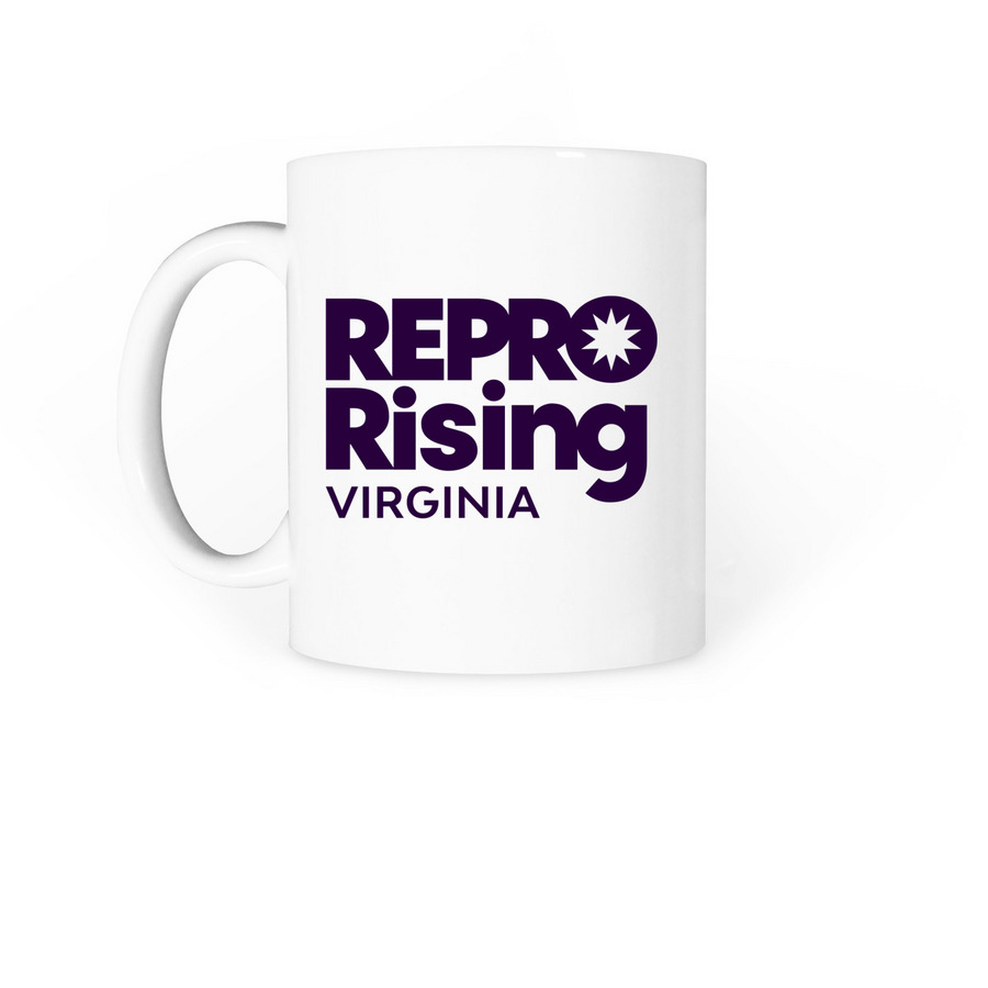 Abortion is Healthcare, a White Coffee Mug (back-view)